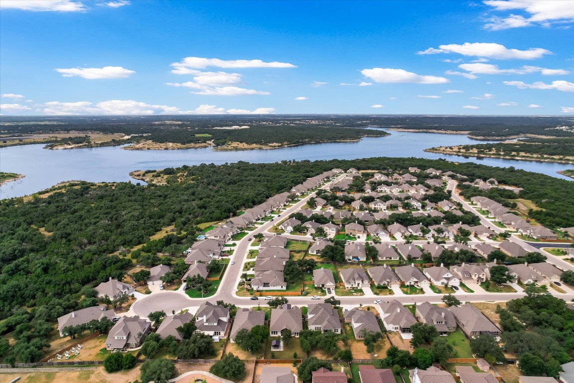 an aerial view of a city