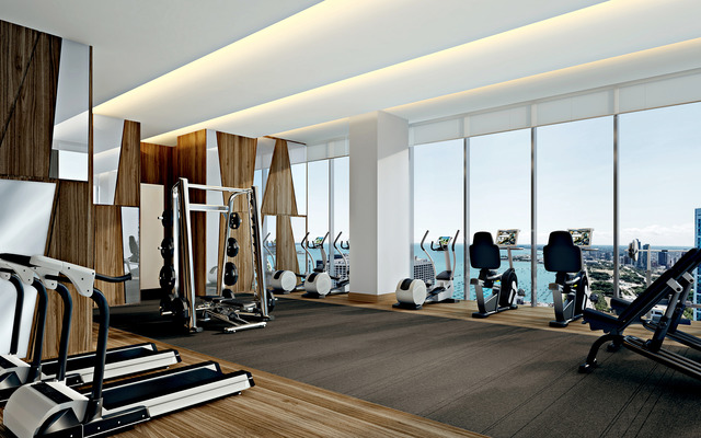 363 East Wacker Drive, Unit 3205 Chicago, IL 60601 - Photo 12 of 20 a view of a room with gym equipment