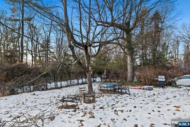 a view of road with trees