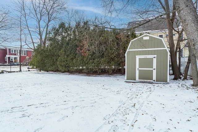 a view of road and trees