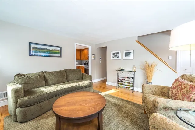 a living room with furniture and a couch