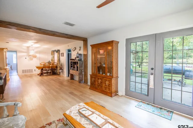 a very nice looking room with a large window