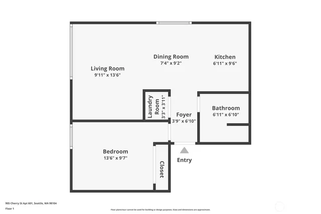 $339,950 | 905 Cherry Street, Unit 601, Seattle, WA 98104