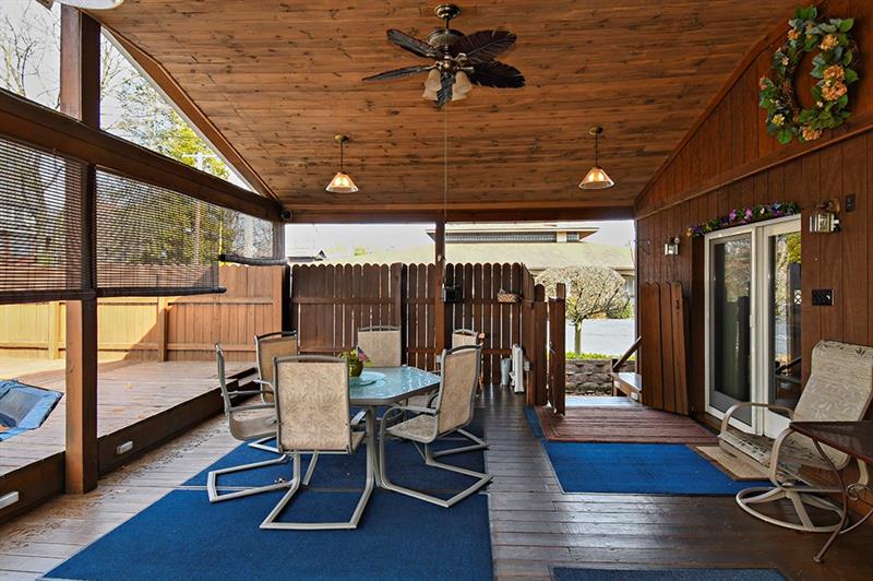 1003 Freeport Road Natrona Heights, PA 15065 - Photo 20 of 22 private fantastic covered back porch - note slid. glass door off kitchen