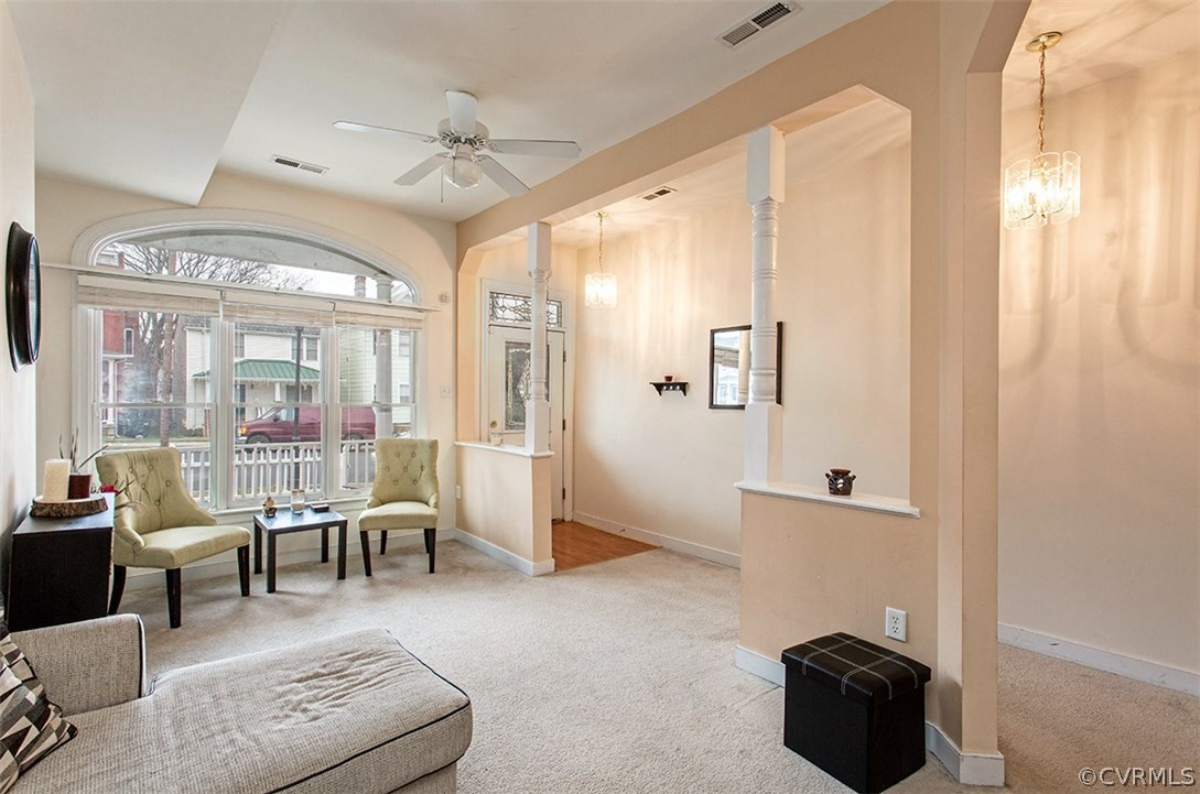 1317 Decatur Street Richmond, VA 23224 - Photo 3 of 18 a living room with furniture and a large window