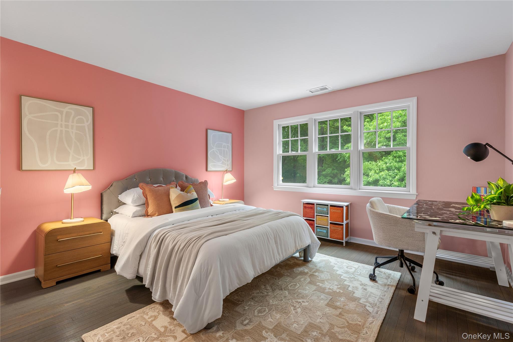 19 John Jay Place Rye, NY 10580 - Photo 30 of 45 This bedroom enjoys three windows with bucolic views to the property and the nature sanctuary.