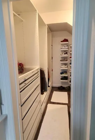 a view of bedroom with a bed