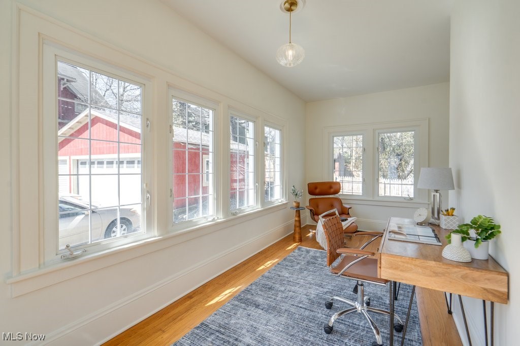 199 Edgerton Road Akron, OH 44303 - Photo 26 of 49 Office space with plenty of natural light, wood finished floors, and baseboards