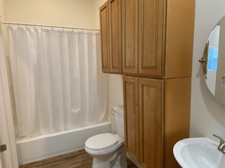 221 Howard Switch Road Hohenwald, TN 38462 - Photo 11 of 20 a bathroom with a sink a toilet and shower