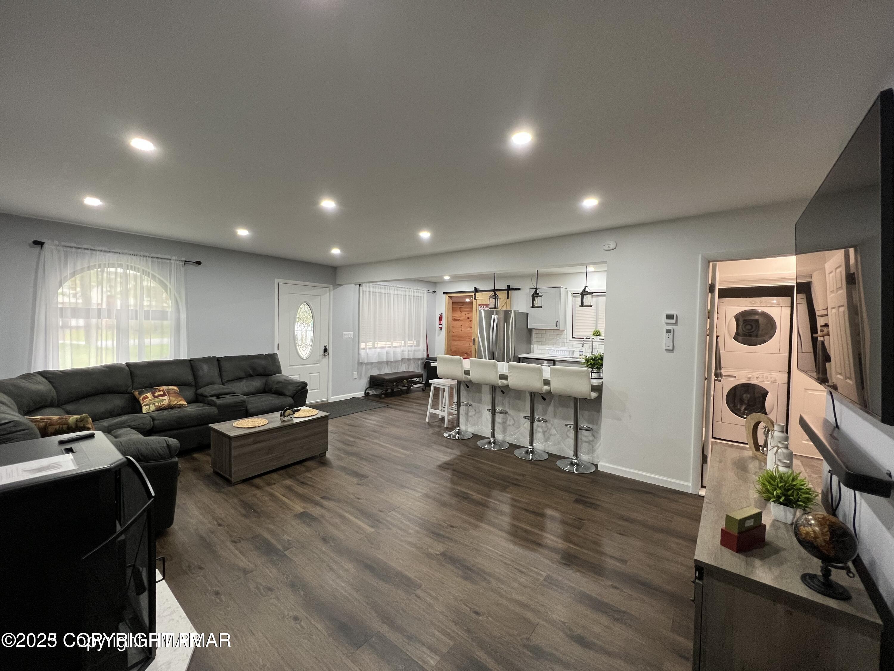 3195 Hamlet Drive Tobyhanna, PA 18466 - Photo 6 of 19 a living room with furniture and wooden floor
