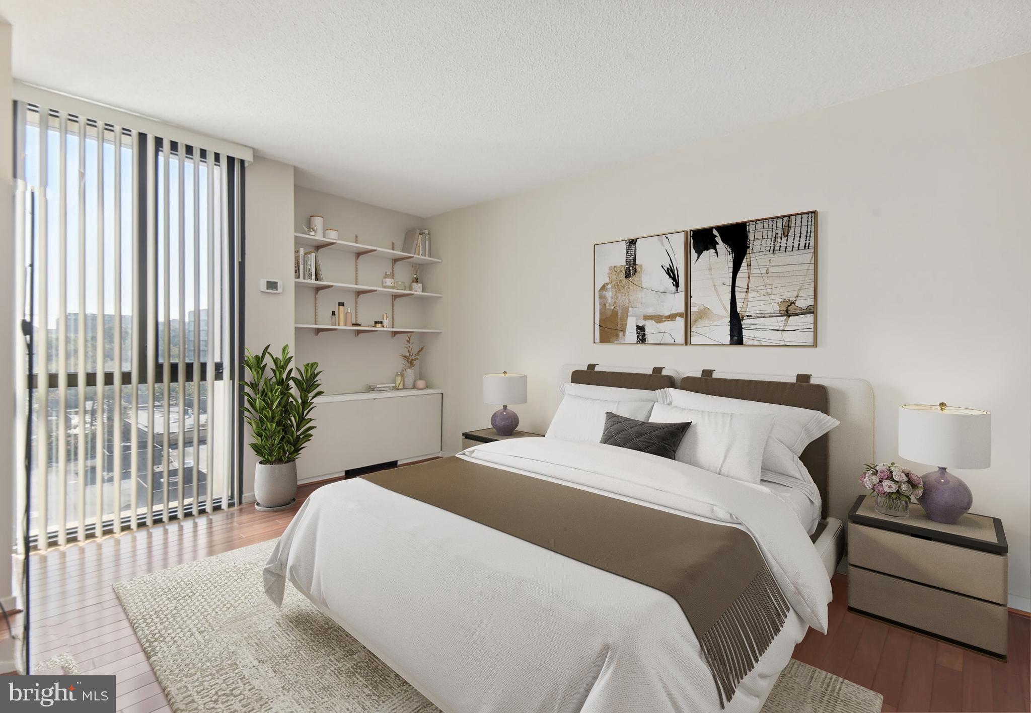 1250 4th Street Southwest, Unit W413 Washington, DC 20024 - Photo 11 of 36 Bedroom -staged