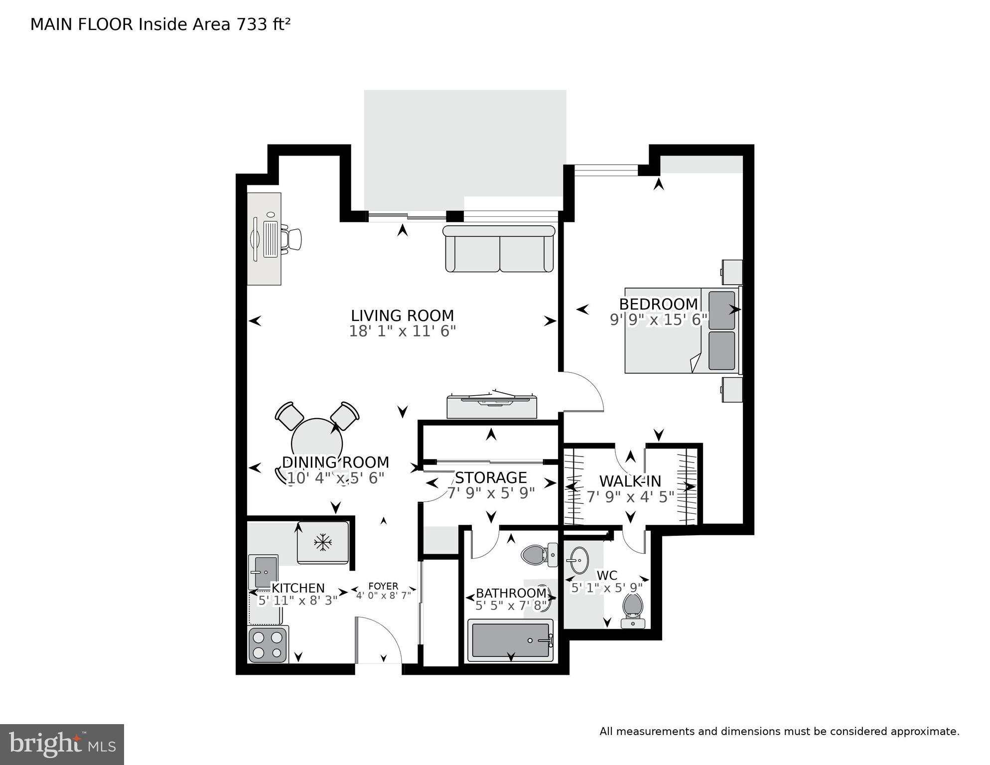 1250 4th Street Southwest, Unit W413 Washington, DC 20024 - Photo 36 of 36 Floor Plan