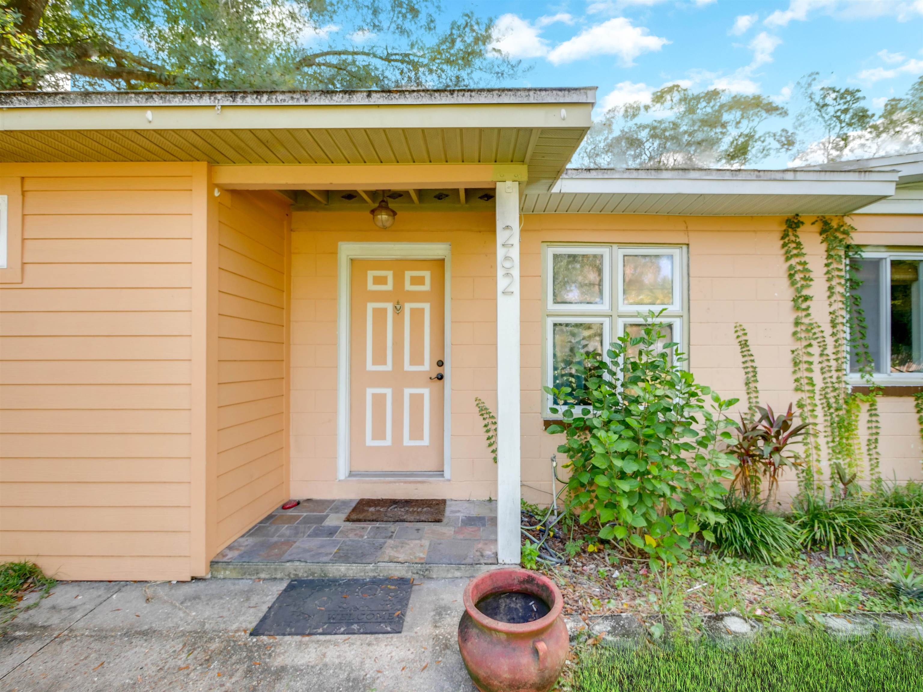 262 Spring Street St. Augustine, FL 32084 - Photo 2 of 25 a view of a house with a large window and plants