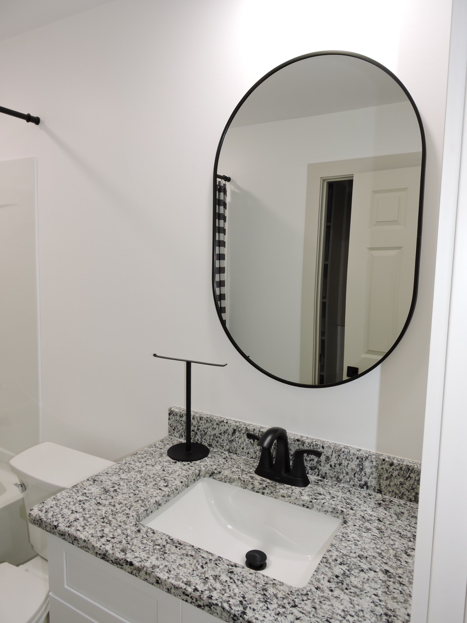 631 Riley Creek Road Tullahoma, TN 37388 - Photo 11 of 27 a bathroom with a granite countertop sink and a mirror