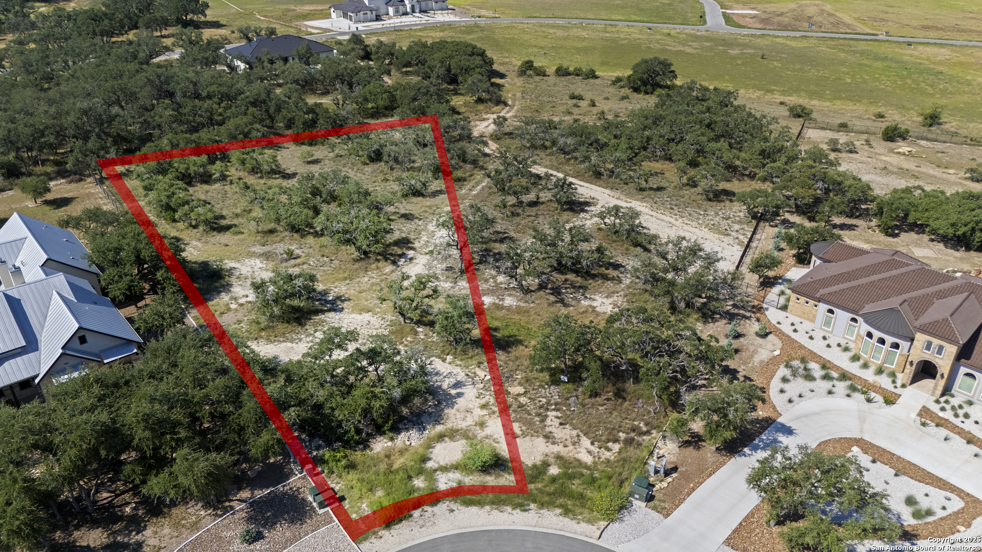 749 Johanna Rdg Road Bulverde, TX 78163 - Photo 15 of 26 an aerial view of a houses with yard