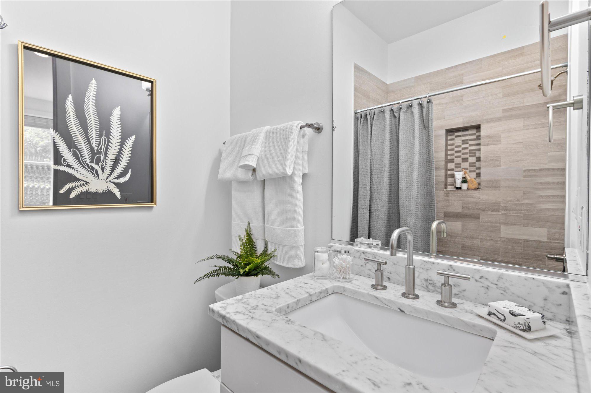 2550 University Place Northwest, Unit 2 Washington, DC 20009 - Photo 19 of 37 Primary Bath with shower/tub