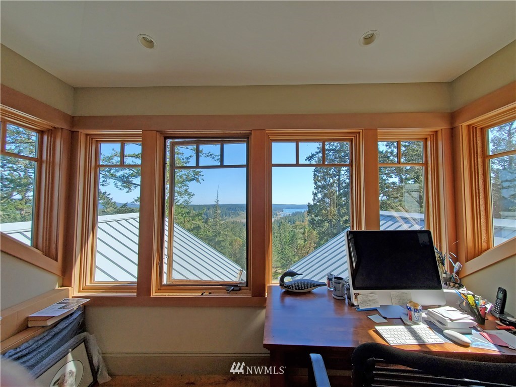 400 Cormorant Bay Road Orcas Island, WA 98245 - Photo 32 of 39 a view of workspace with a large window