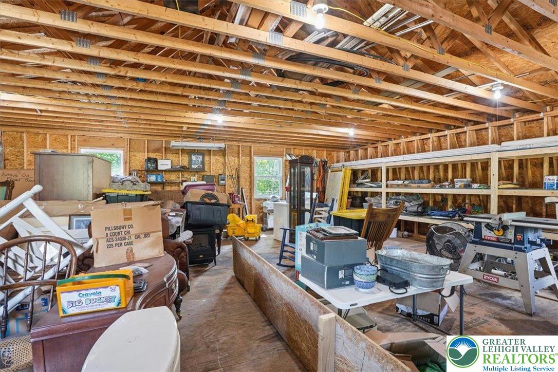 4880 Little Gap Road Kunkletown, PA 18058 - Photo 51 of 100 This spacious, unfinished basement offers ample storage or potential for future customization.