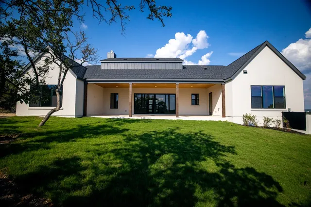 a view of a porch with a garden