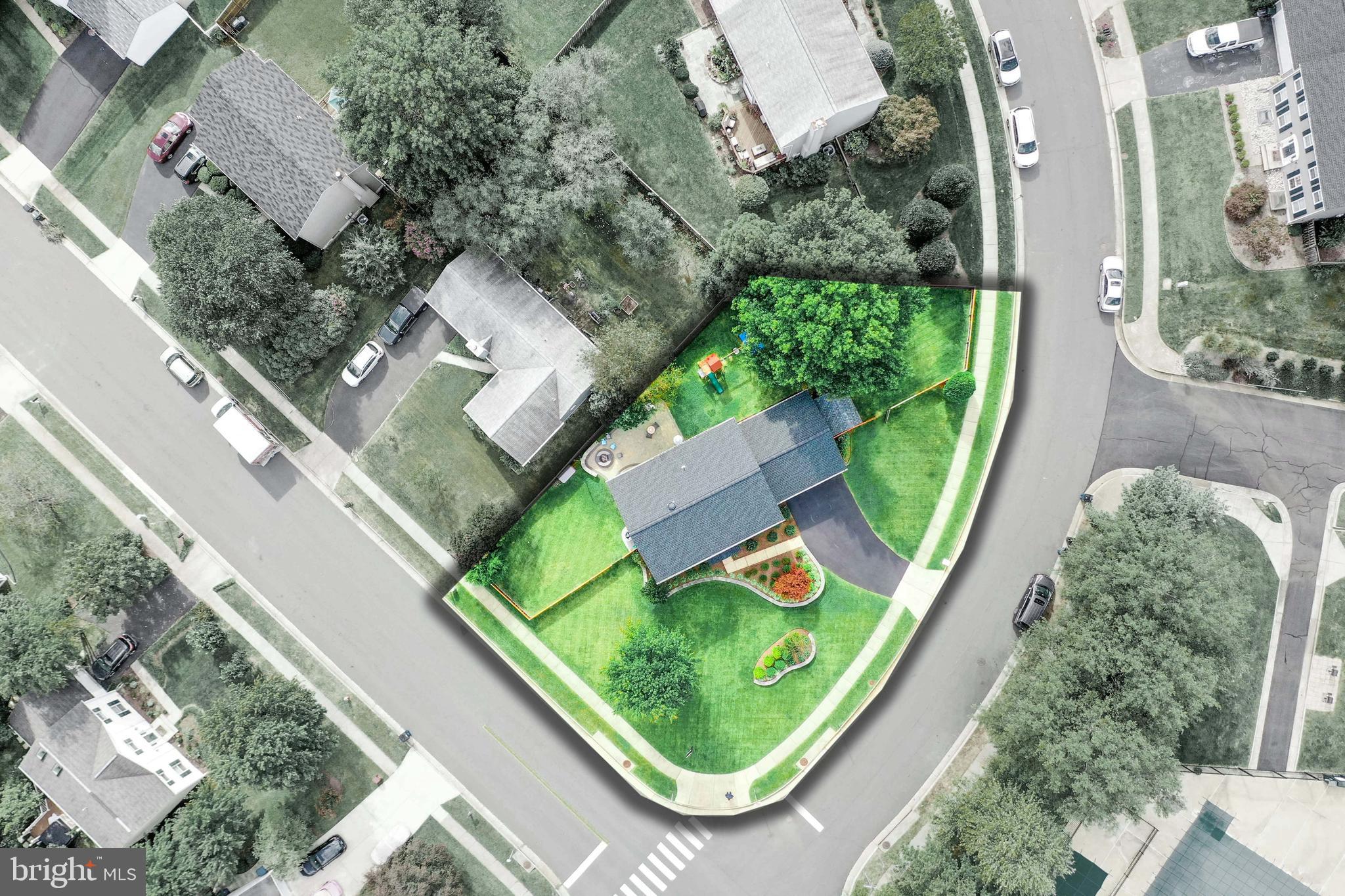 1431 Kingsvale Circle Herndon, VA 20170 - Photo 53 of 66 Aerial lot view