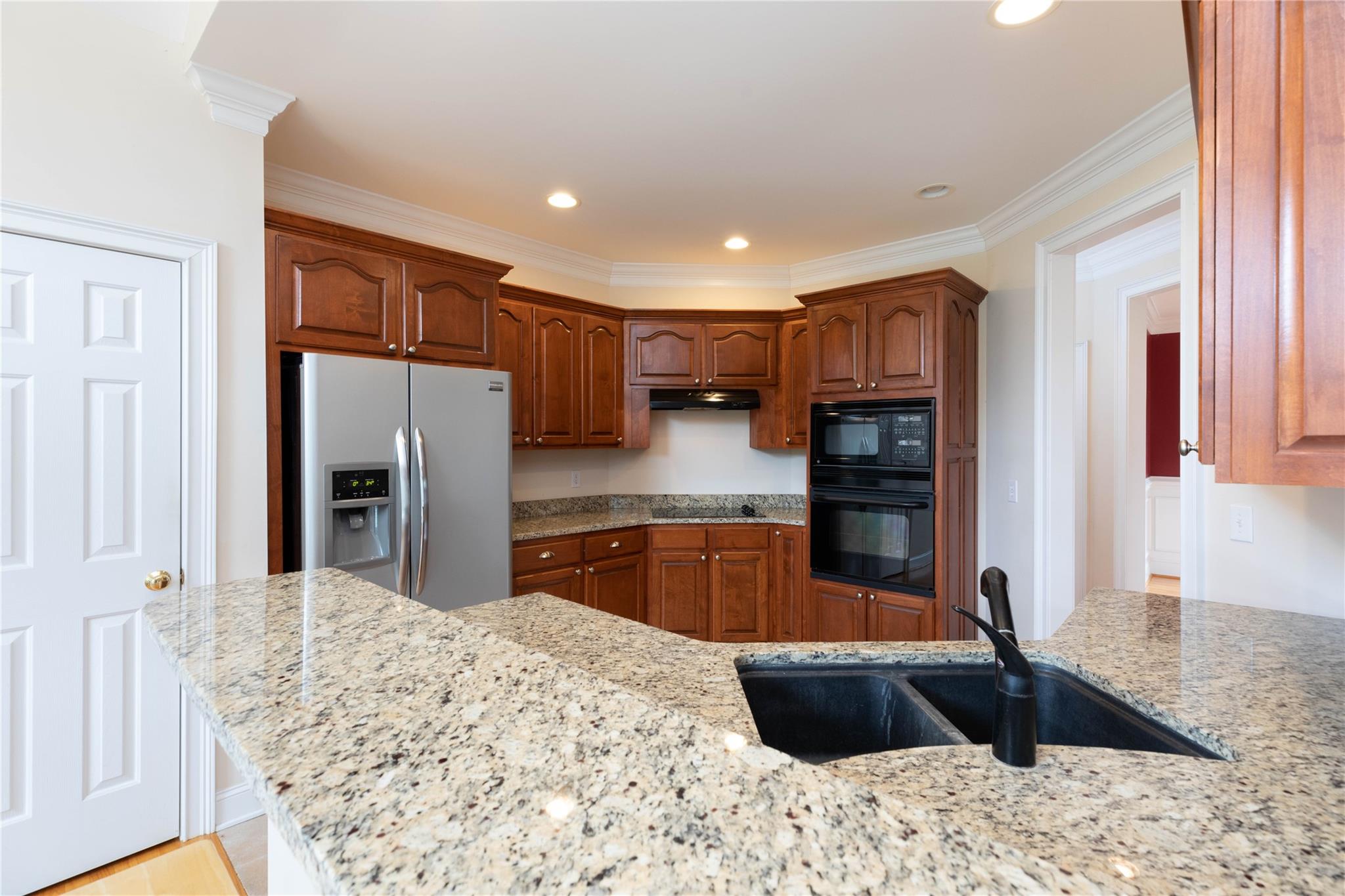 533 Mason Dickson Road York, SC 29745 - Photo 16 of 48 a kitchen with stainless steel appliances kitchen island granite countertop a refrigerator and a sink