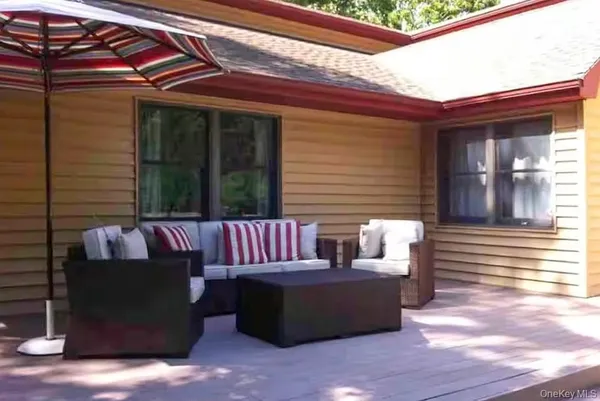 a view of a couches in the patio