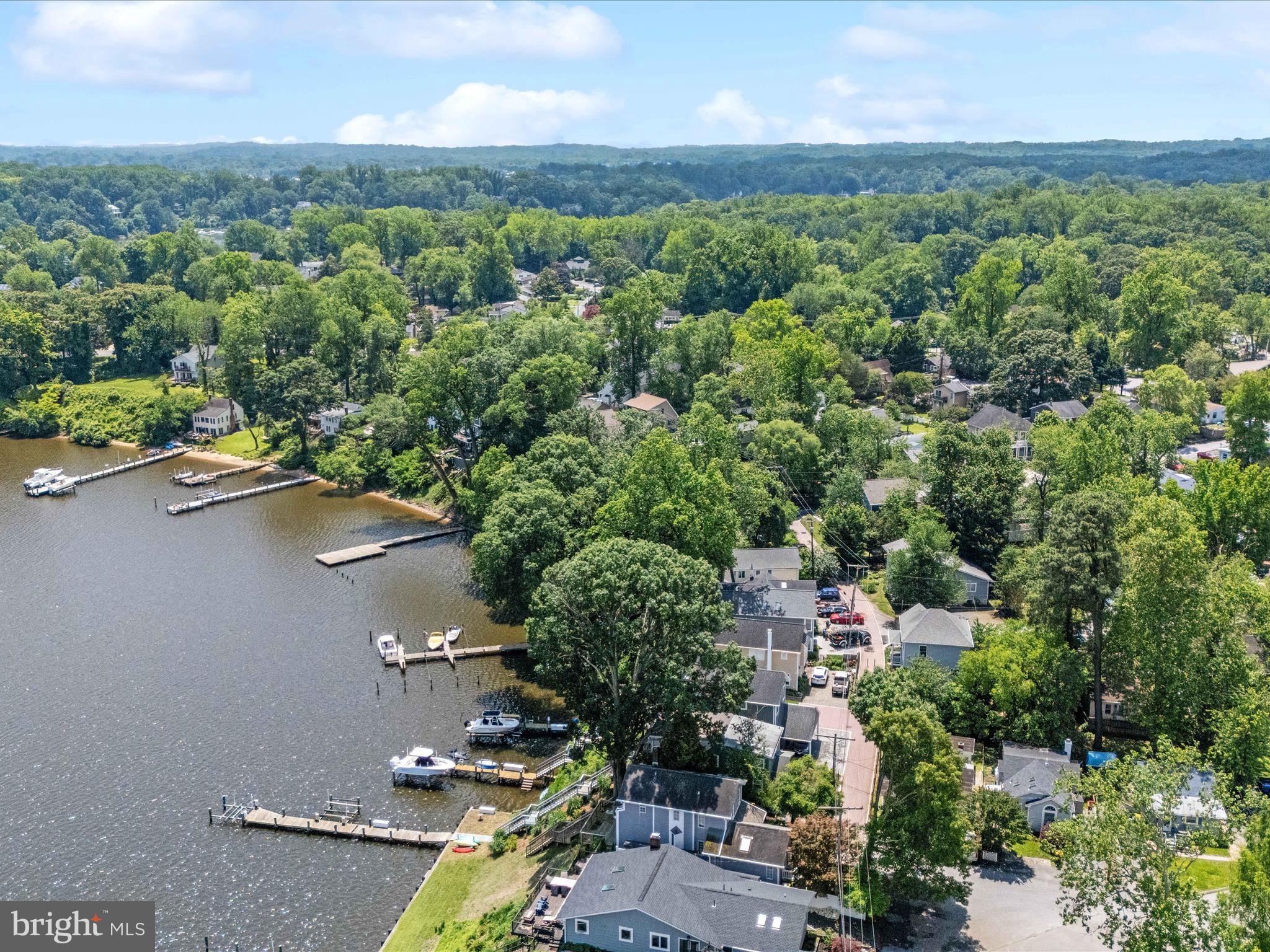 23 Elm Road Riva, MD 21140 - Photo 46 of 66 an aerial view of a city with lots of residential buildings