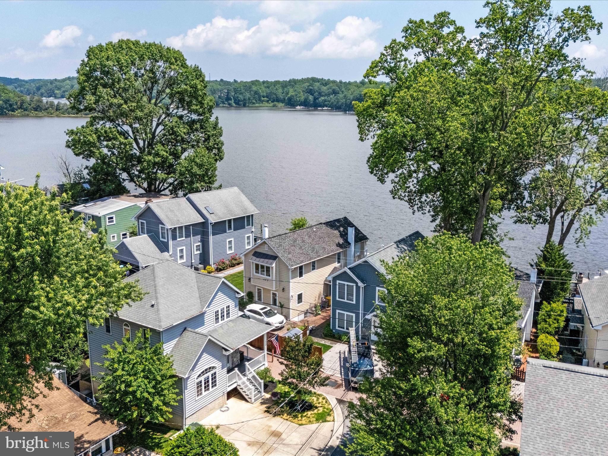23 Elm Road Riva, MD 21140 - Photo 52 of 66 an aerial view of a house with outdoor space and lake view