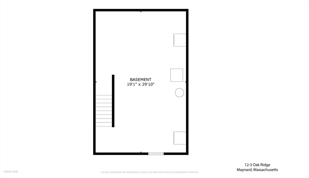 12 Oak Ridge Drive, Unit 3 Maynard, MA 01754 - Photo 34 of 34 a picture of a room with a floor plan