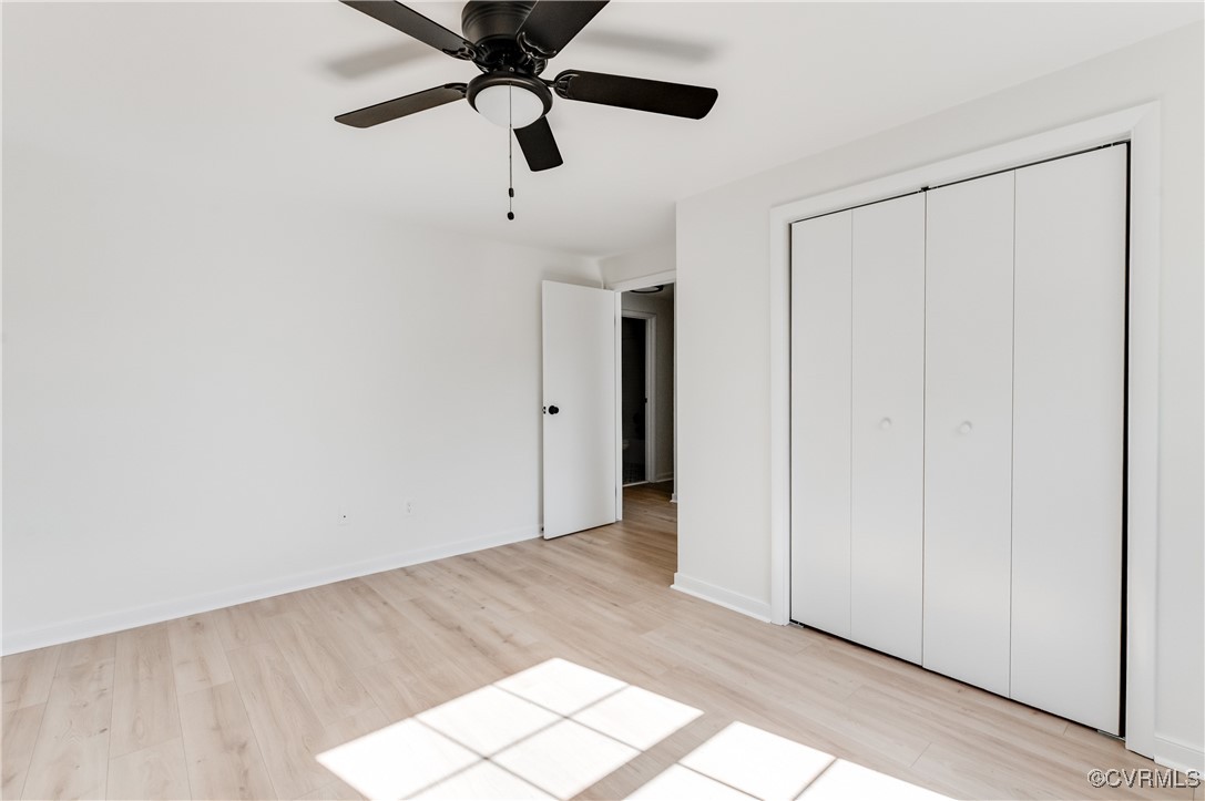1905 Reagan Road Henrico, VA 23228 - Photo 34 of 41 Unfurnished bedroom with a closet, ceiling fan, an