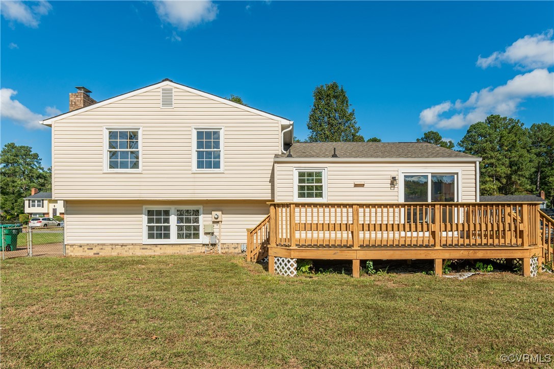 1905 Reagan Road Henrico, VA 23228 - Photo 38 of 41 Rear view of house with a yard