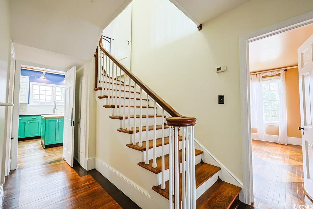 509 Beaty Street Conway, SC 29526 - Photo 13 of 40 Staircase with hardwood / wood-style floors