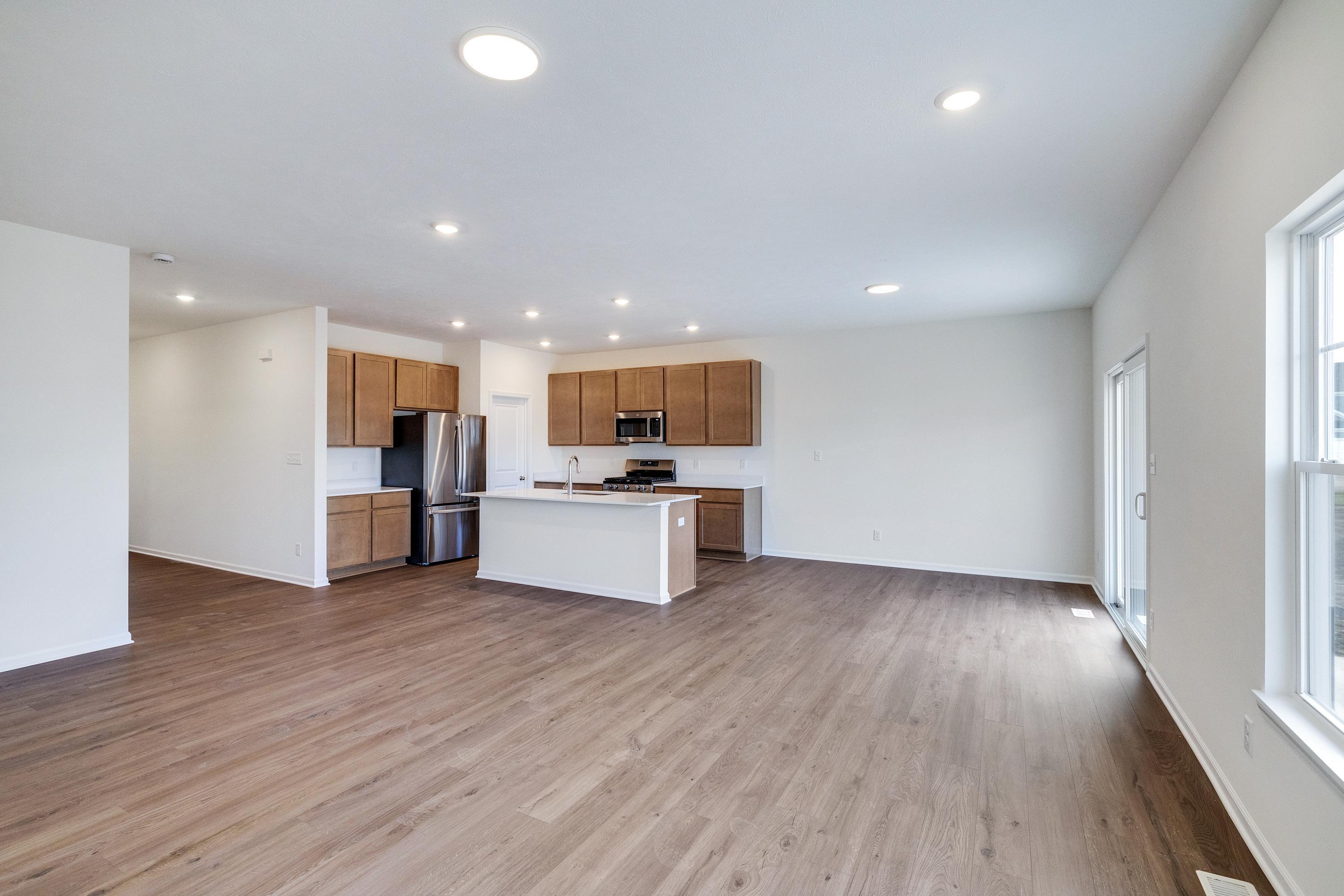 13070 Carolina Street Crown Point, IN 46307 - Photo 14 of 18 a view of kitchen with wooden floor
