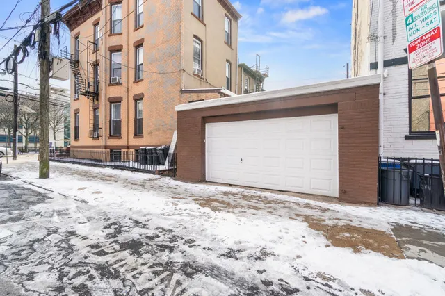 a front view of a building