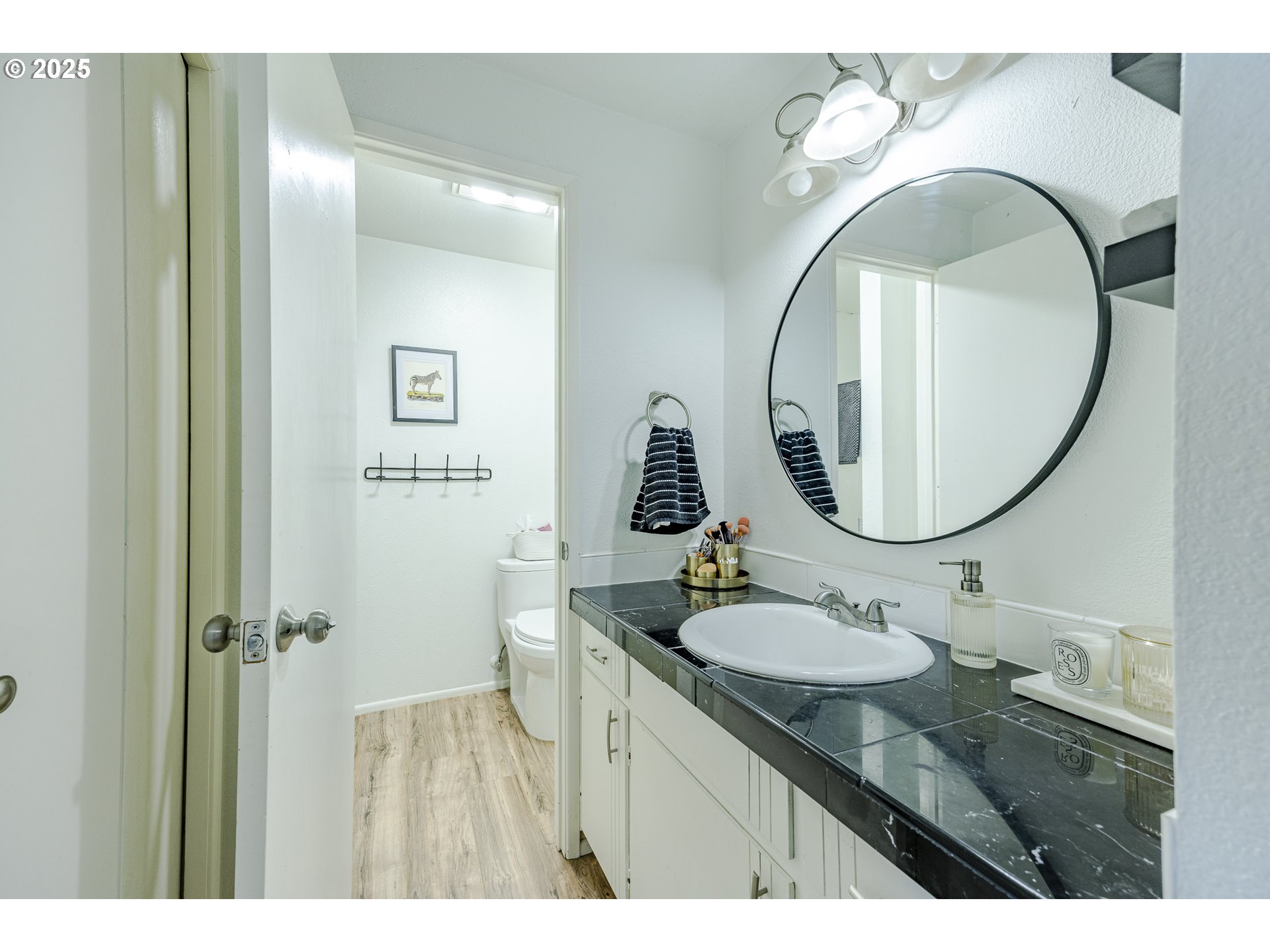 175 North 49th Street Springfield, OR 97478 - Photo 25 of 37 a bathroom with a sink and a mirror