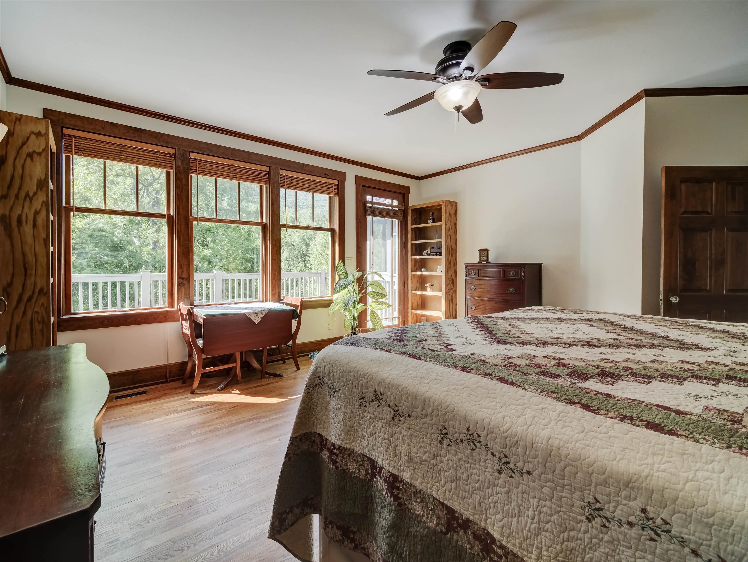 7304 Dry Run Road Williamsville, VA 24487 - Photo 29 of 57 a bedroom with a bed and a large window