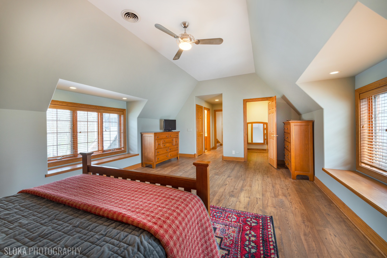 7812 East Tryon Grove Road Richmond, IL 60071 - Photo 22 of 55 a bedroom with a large bed and a large window