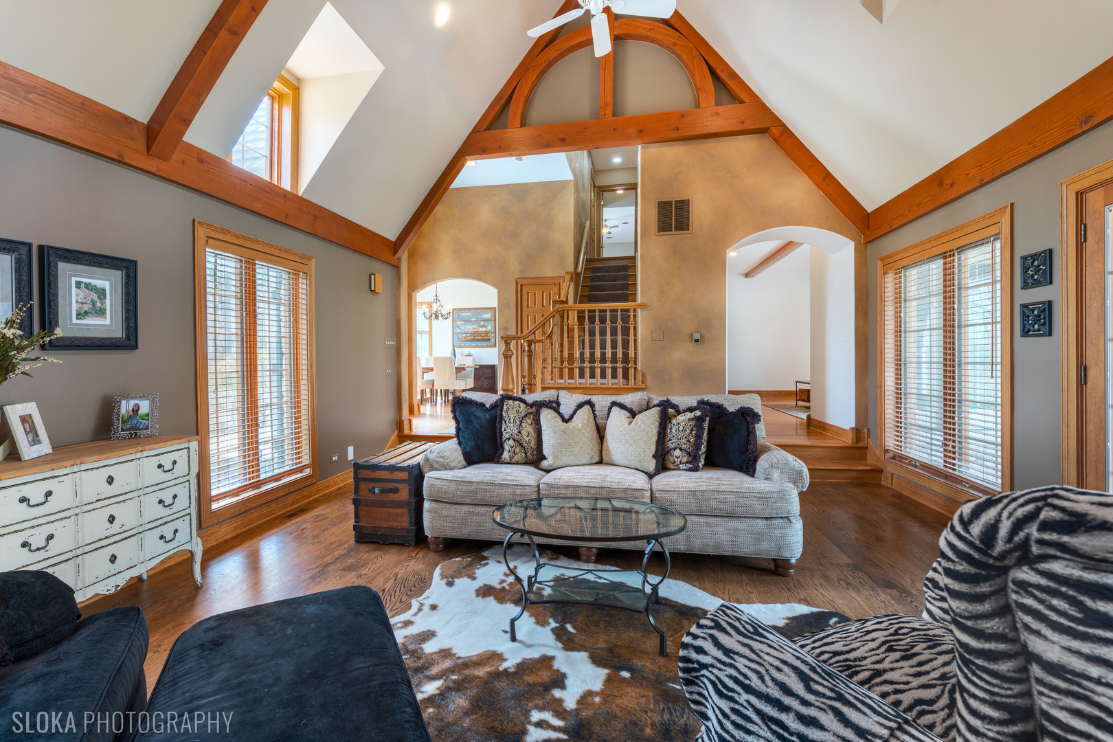7812 East Tryon Grove Road Richmond, IL 60071 - Photo 6 of 55 a living room with furniture fireplace and a large window