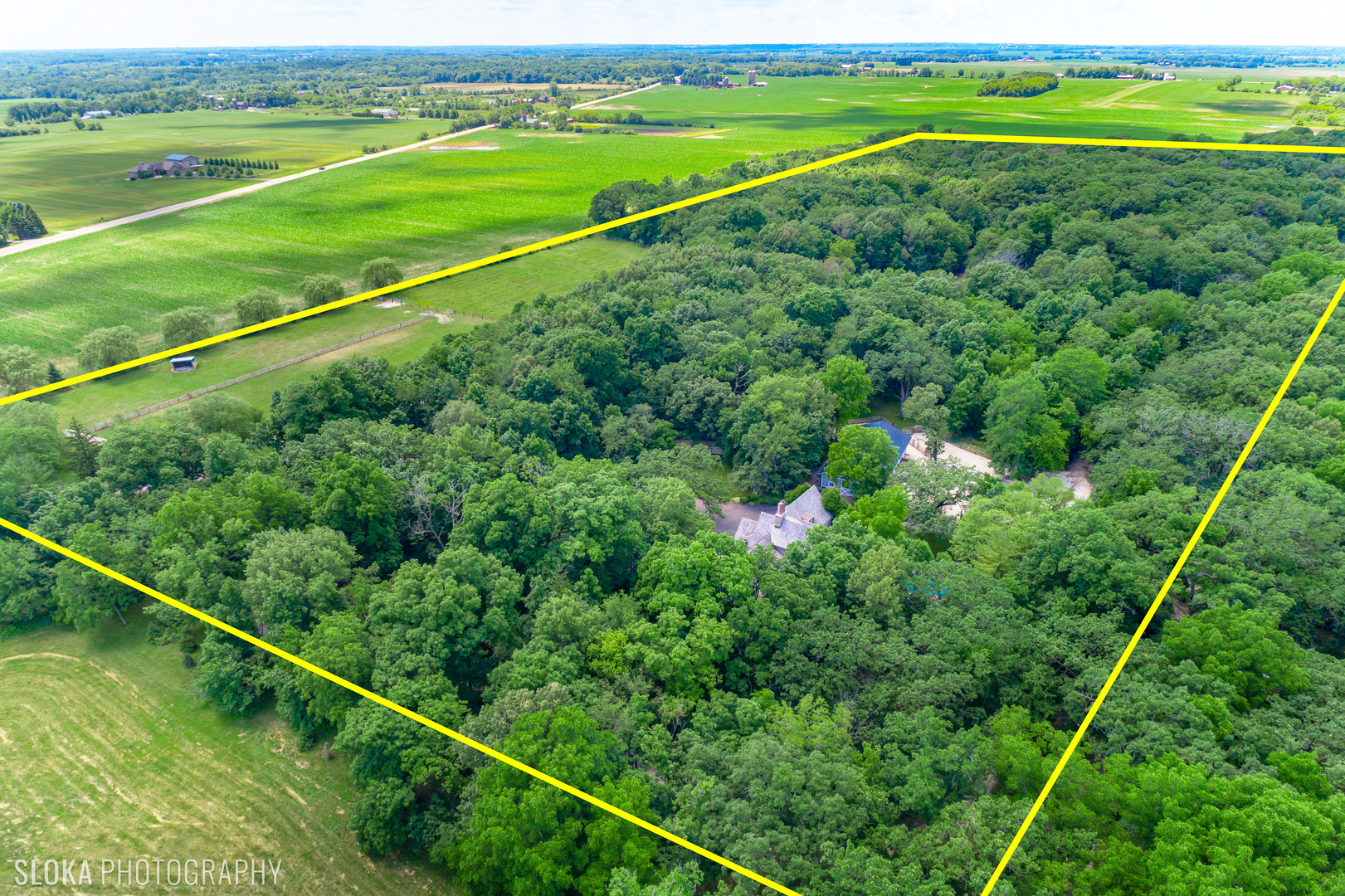 7812 East Tryon Grove Road Richmond, IL 60071 - Photo 53 of 55 a view of a lush green field with lots of trees