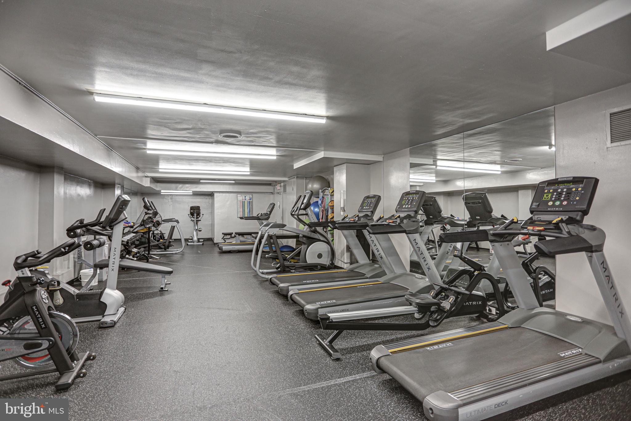 2939 Van Ness Street Northwest, Unit 1126 Washington, DC 20008 - Photo 17 of 31 a view of a room with gym equipment