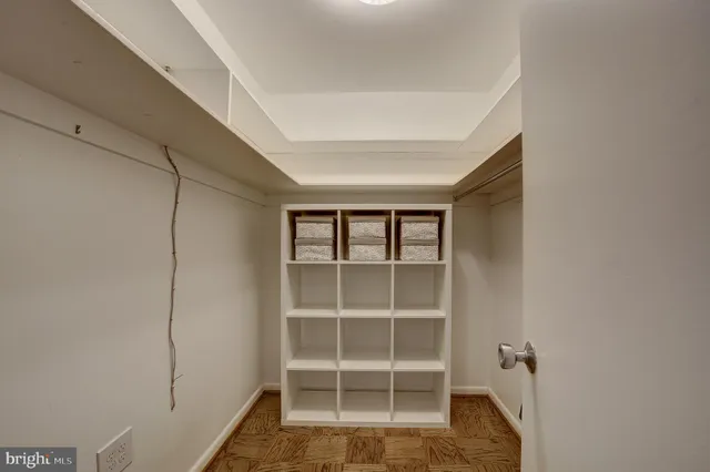 a view of a walk in closet