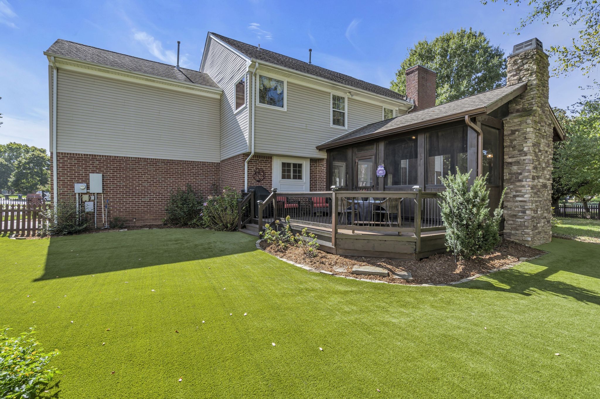 601 Rutherford Lane Franklin, TN 37064 - Photo 49 of 54 a view of a house with a yard patio and a fountain