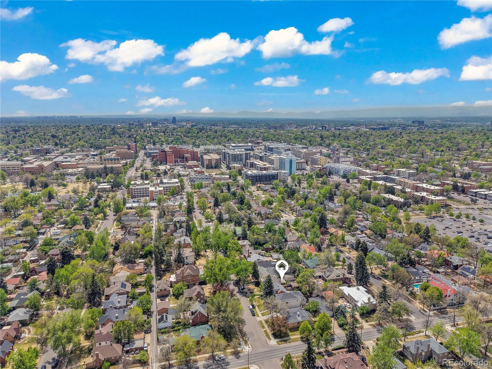 1375 Birch Street Denver, CO 80220 - Photo 24 of 27 an aerial view of a city