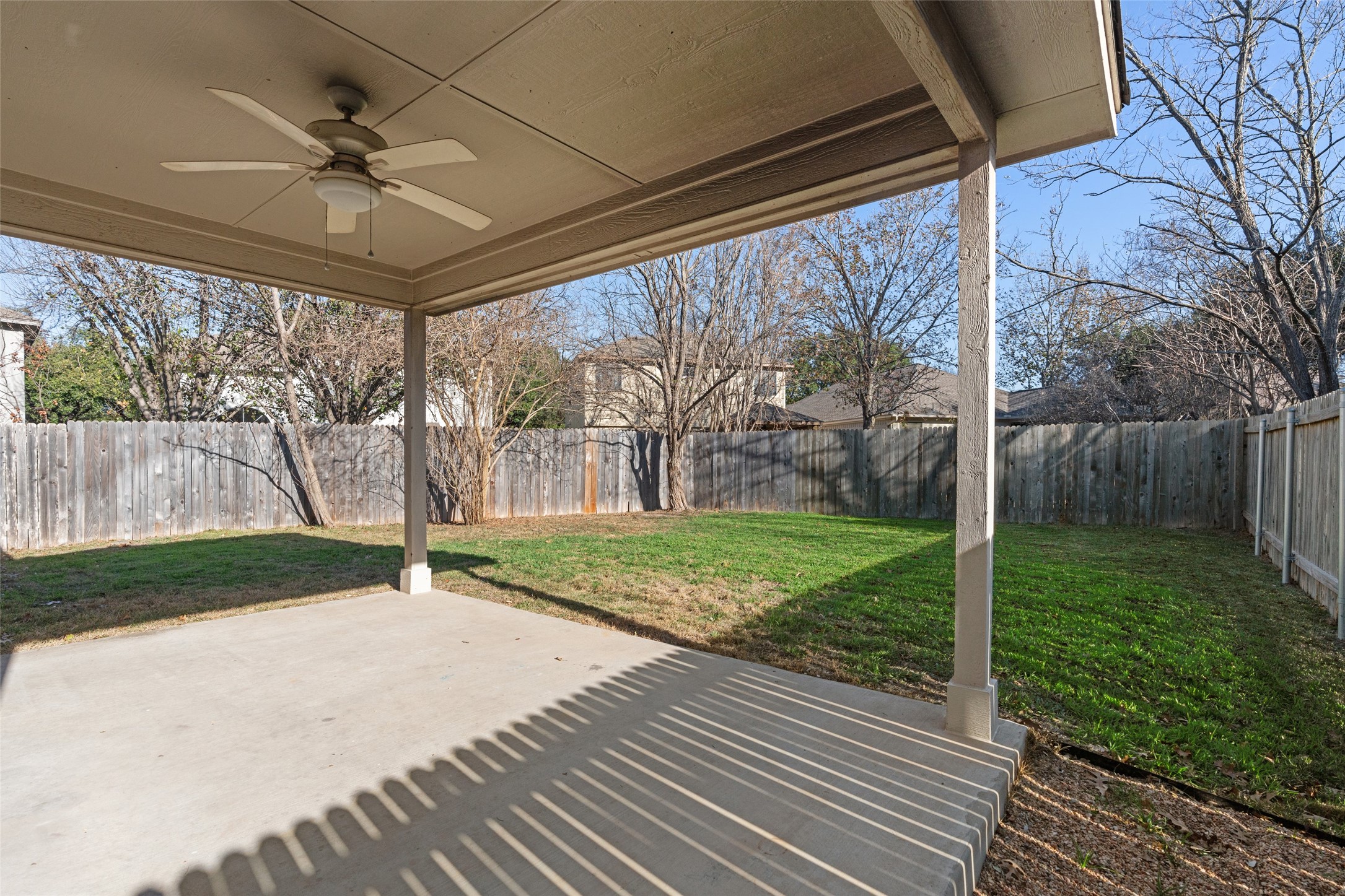 8430 Alvin High Lane Austin, TX 78729 - Photo 25 of 31 a view of a backyard with wooden floor