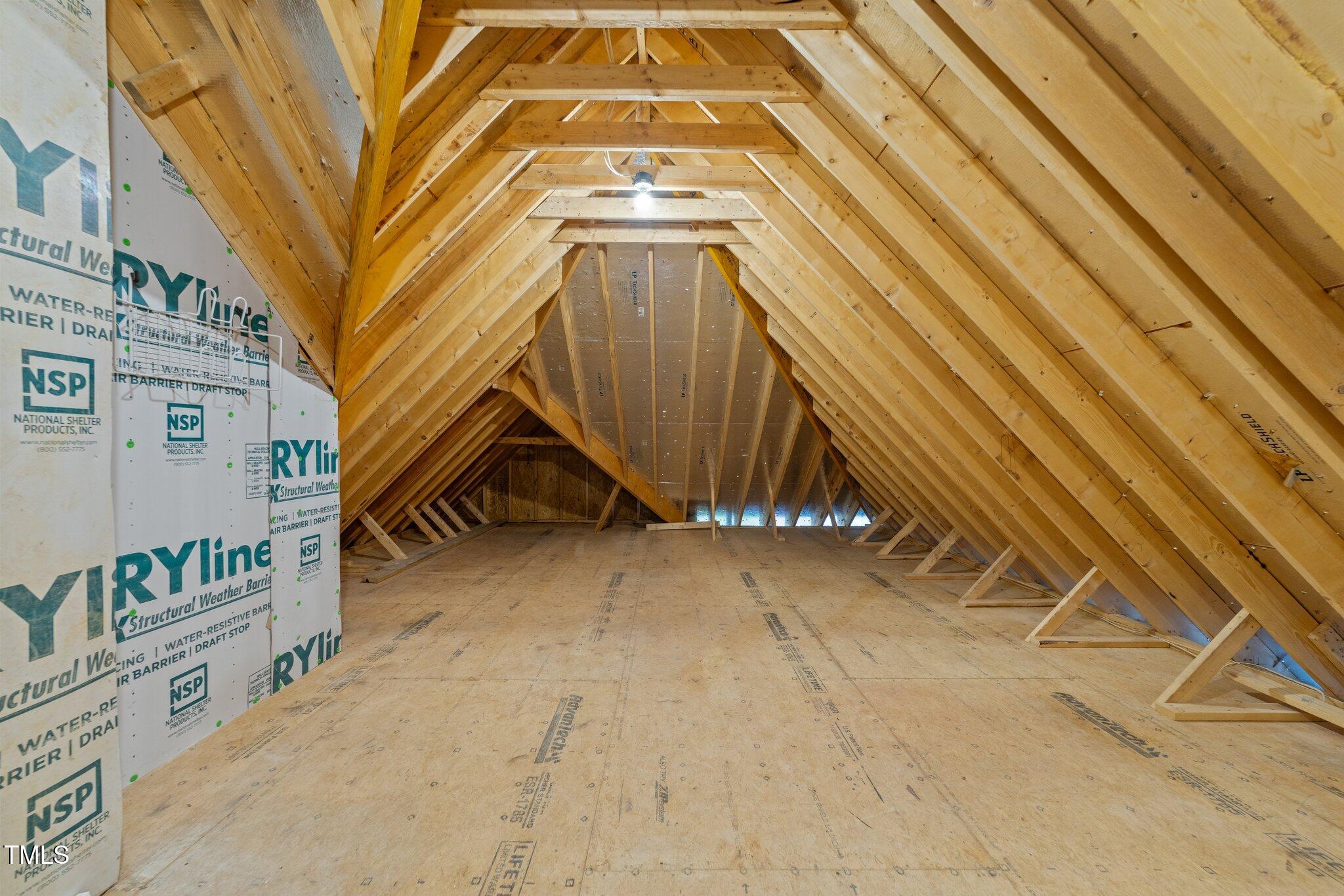 4924 Theys Road Raleigh, NC 27606 - Photo 55 of 74 Unfinished floored attic (1 of 2)