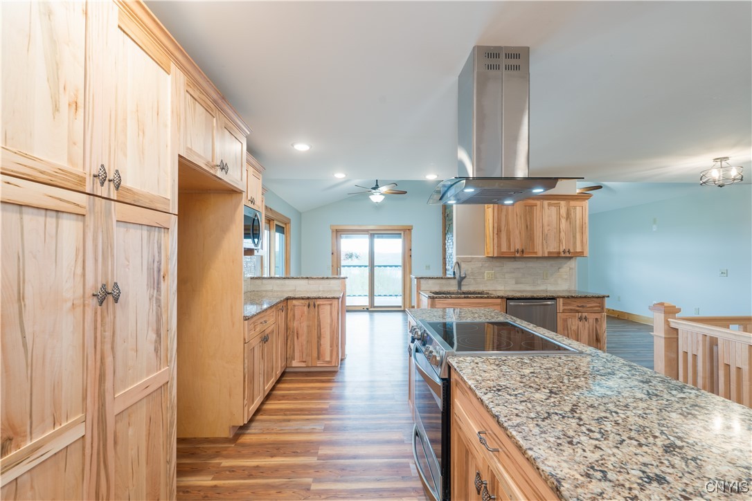 5689 Holmes Hill Road Conesus, NY 14435 - Photo 4 of 45 Granite counter tops, and custom made cabinets!