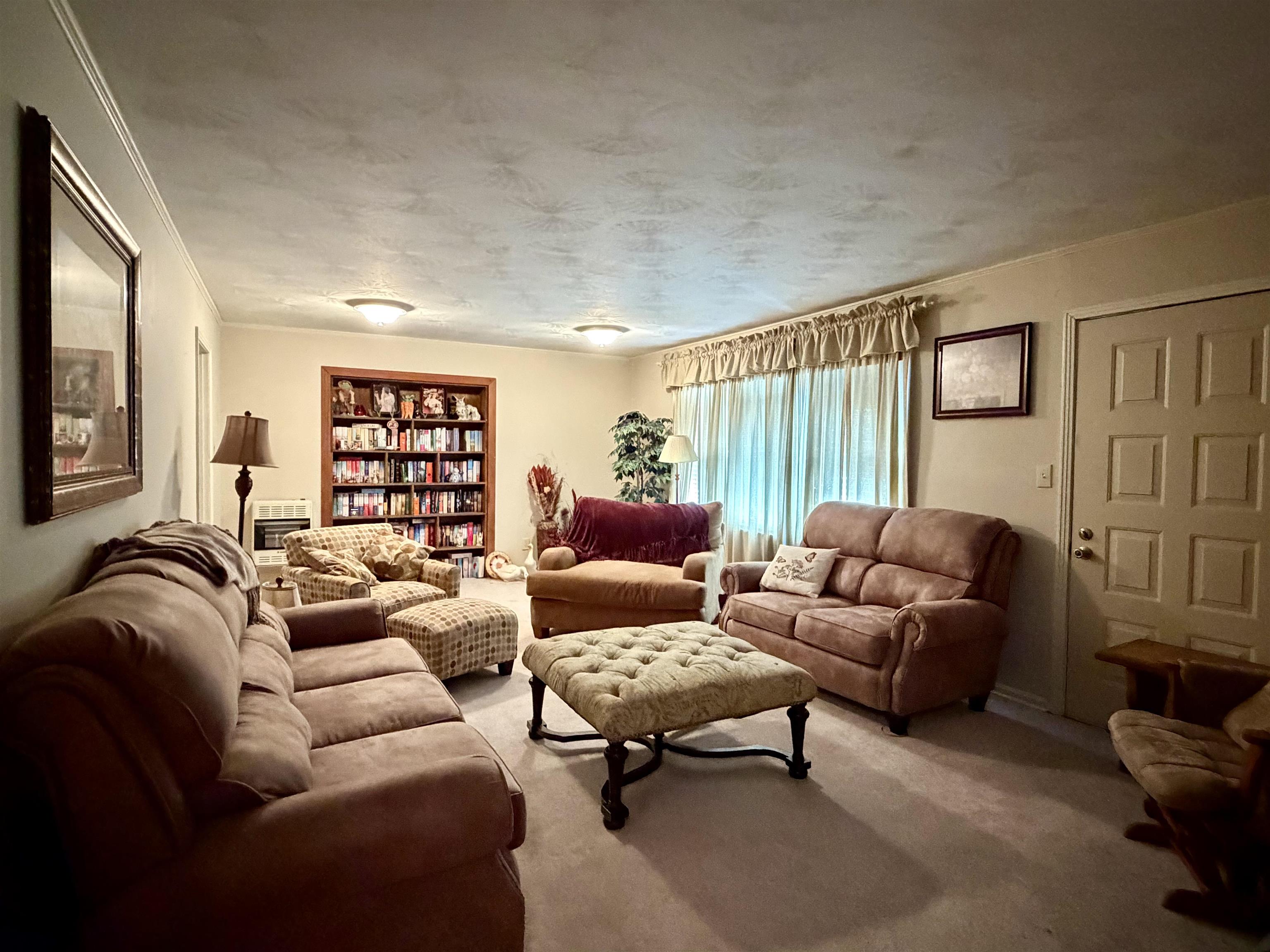 254 Michie Road Michie, TN 38357 - Photo 2 of 16 Carpeted living room with crown molding