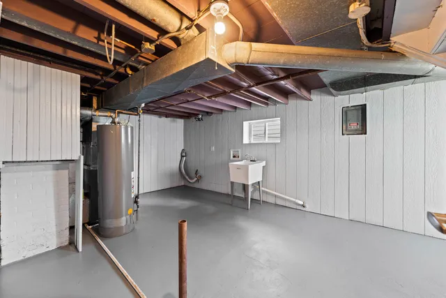 a view of a room with refrigerator