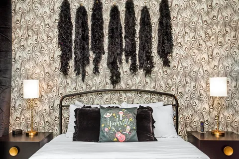 a city view with tall buildings