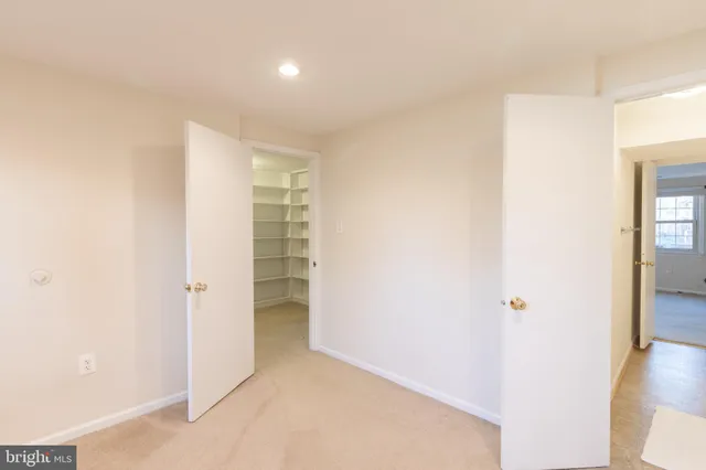 a view of closet area